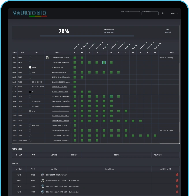 An isometric view of the Vaultoniq platform